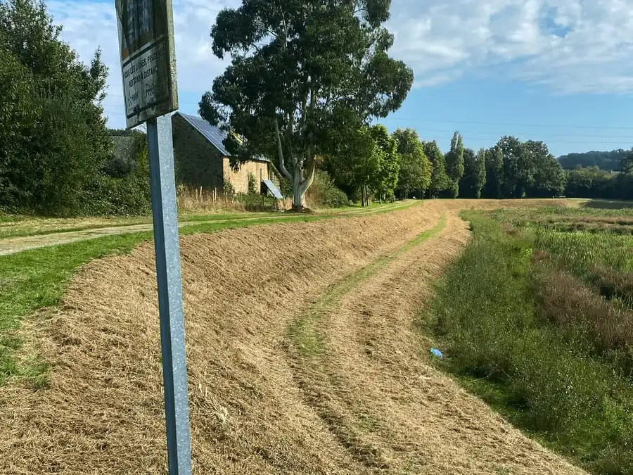 Terrain privé remis en état après débroussaillage