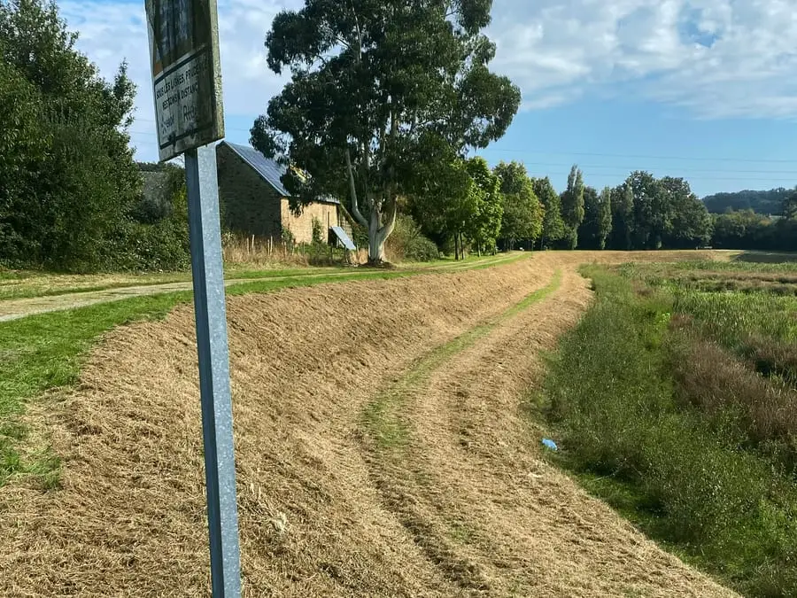 Terrain privé remis en état après débroussaillage